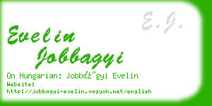 evelin jobbagyi business card